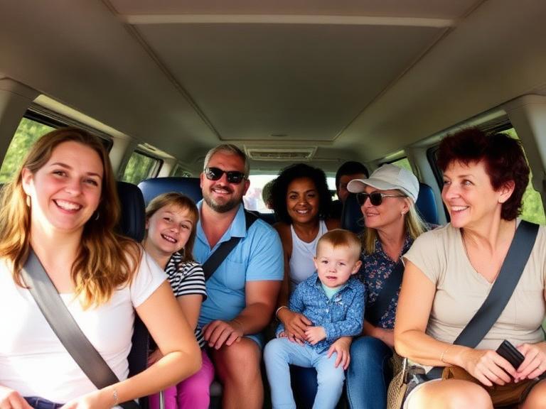 Large families travelling together